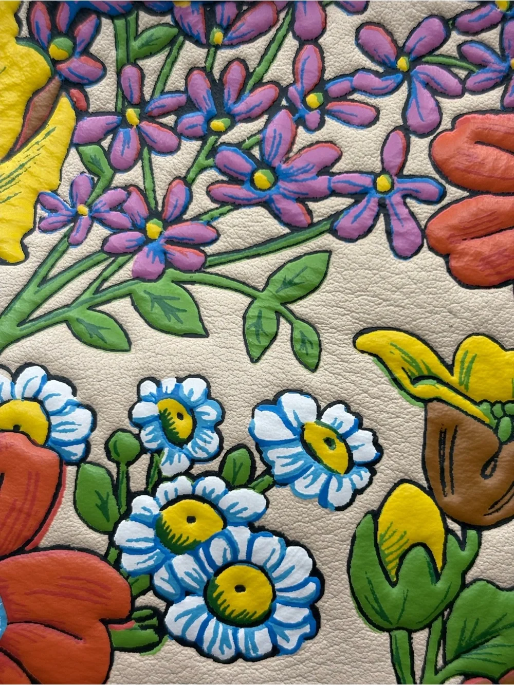 Coach Leather Penelope CT222 Multi Floral Wildflower Print Shoulder Bag